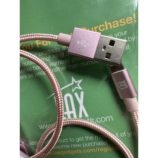 Cáp Sạc Ngắn LAX USB A to Light Bọc Dù 38cm