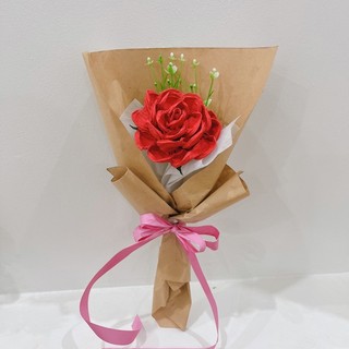 Bó Hoa 1 bông Giấy Nhún Handmade siêu rẻ