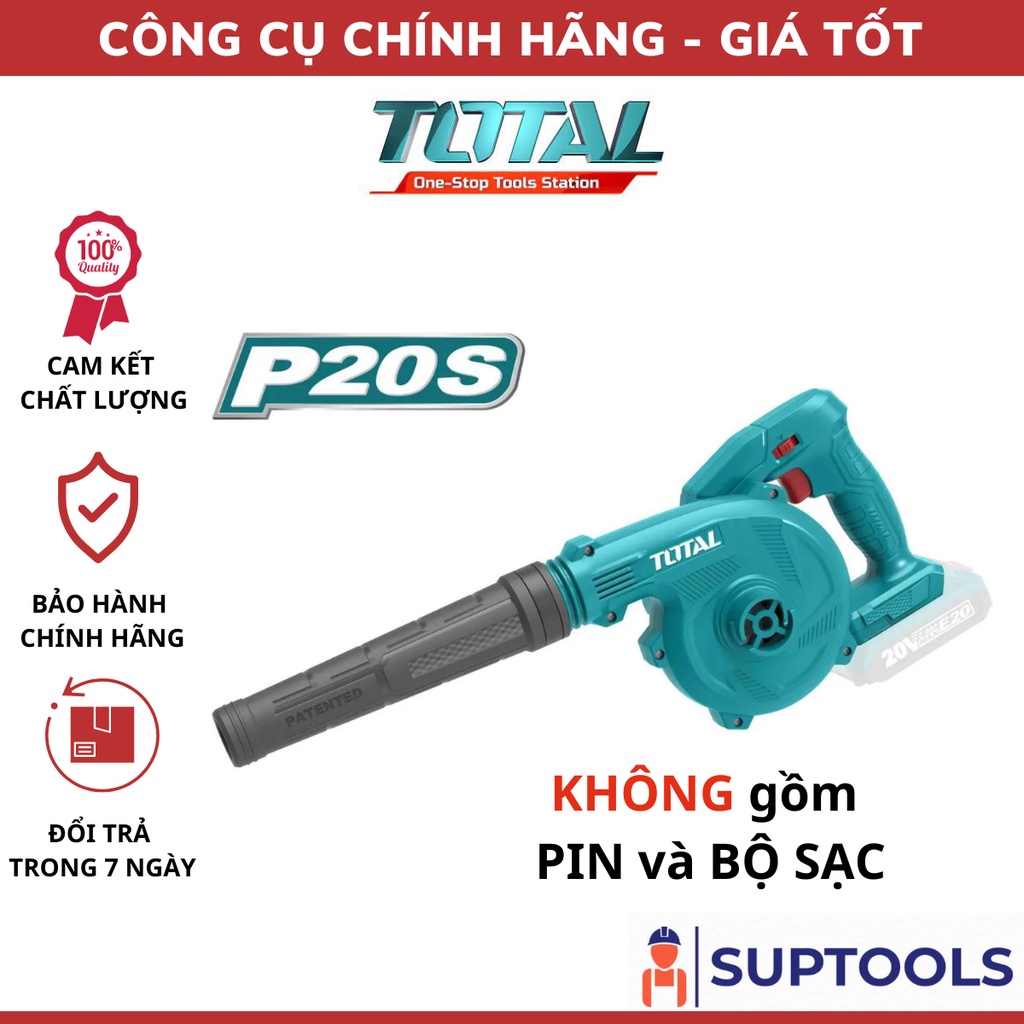 Máy thổi bụi dùng pin 20V TOTAL TABLI20018 Không gồm pin và sạc [Hàng Chính Hãng]