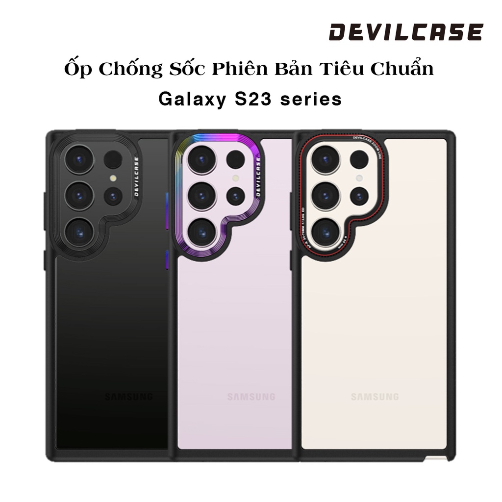 Ốp điện thoại DEVILCASE of Samsung Galaxy S23 / S23 Ultra 5G / S23 Plus 5G - Hàng cao cấp chính hãng