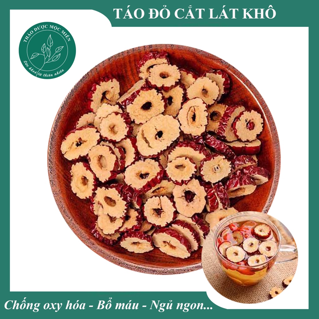 ✅ TÁO ĐỎ CẮT LÁT Sấy Khô 500-1000gram Đều Và Đẹp Loại 1 - Bổ Dưỡng, chống oxy hóa, ngủ ngon