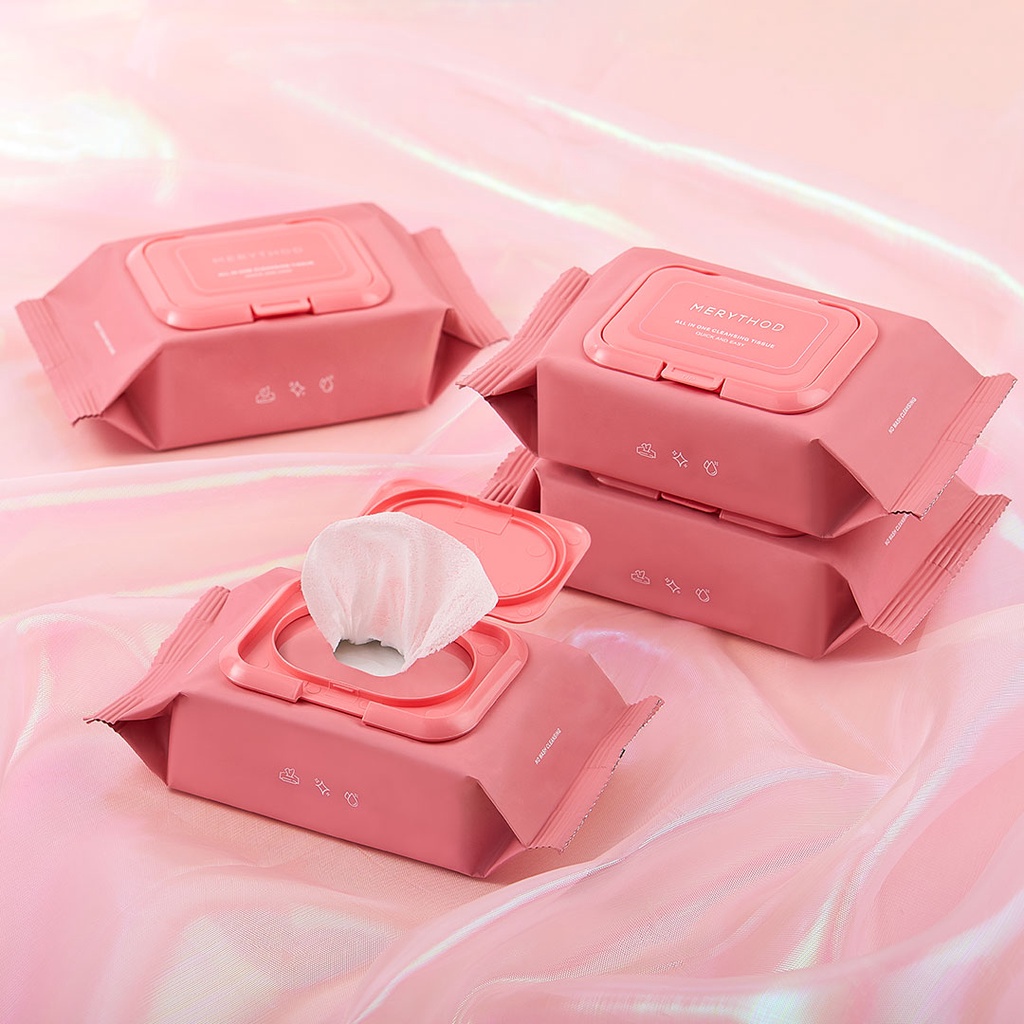 Khăn giấy ướt tẩy trang siêu sạch All In One Cleansing Tissue 30 sheets