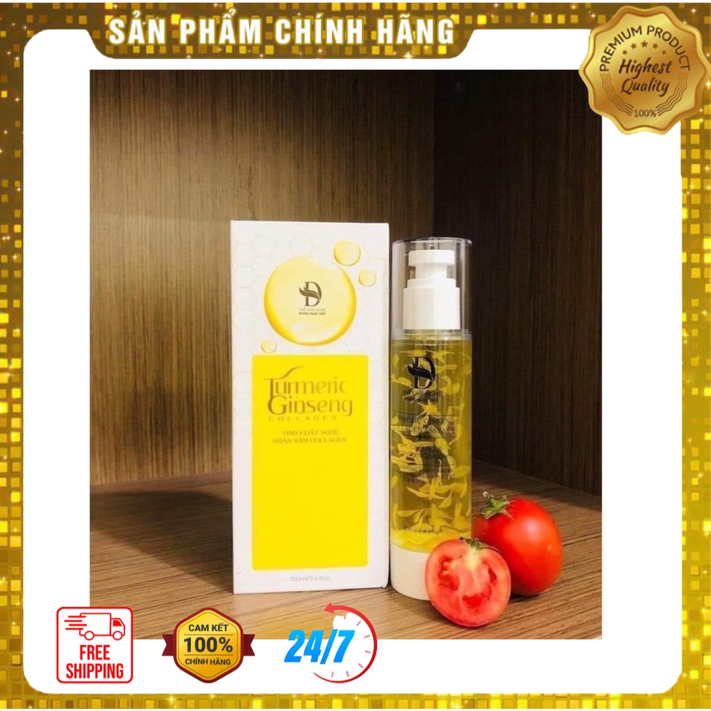 Tinh chất serum nghệ nhân sâm collagen Hoàng Ngọc Diệp tái tạo da dành cho da nhạy cảm dưỡng trắng da