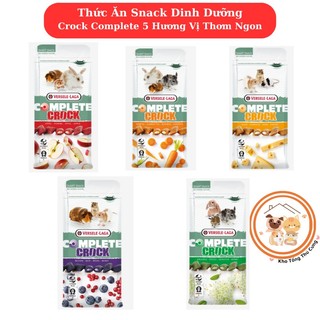  Thức ăn vặt,đồ ăn dặm bánh snack crock complete dinh dưỡng 5 hương vị cho chuột hamster,bear,thỏ,bọ,chồn,..gói 50g Bỉ 