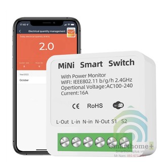 Module wifi công suất lớn 16a đo công suất tiêu thụ điện tuya smt-1chv2
