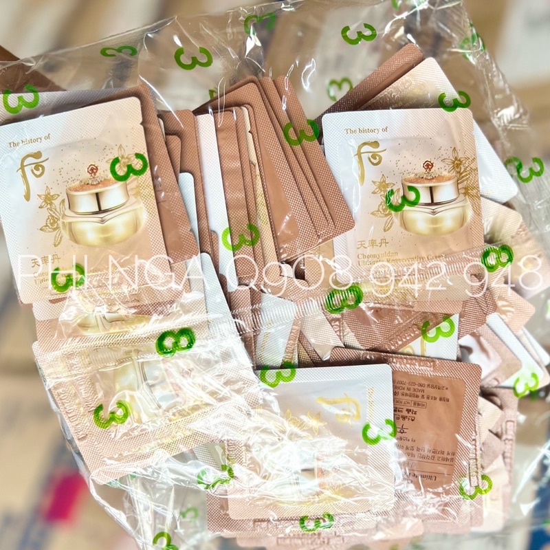 siêu sale - 120 gói kem dưỡng Whoo tái sinh chống lão hóa Cheonyuldan Ultimate Regenerating Cream