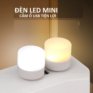 Đèn Ngủ Mini Hình Tròn Bóng LED - Cổng USB