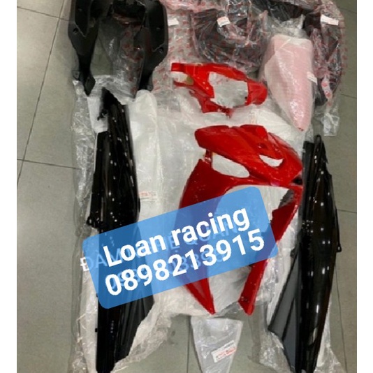 Dàn áo Taurus Yamaha 12 món gồm 6 món bóng + 6 món nhựa nhám đen zin hãng mới 100%