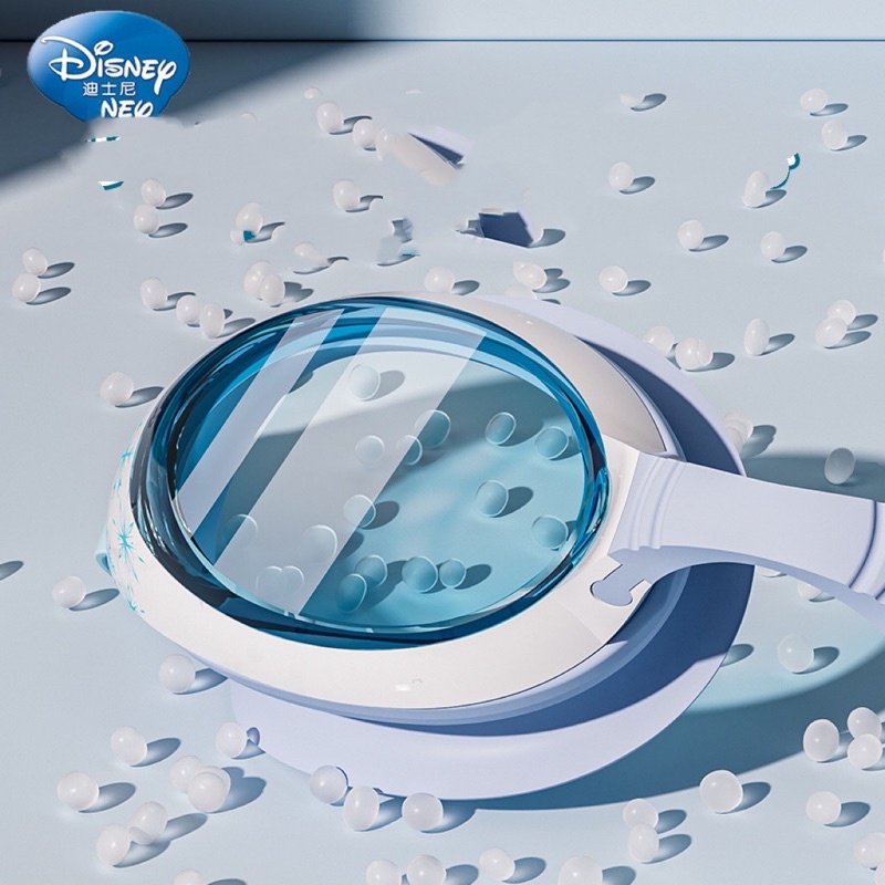 Combo nón và kính bơi hãng Dis.ney cao cấp cho bé, hình elsa, mèo kitty