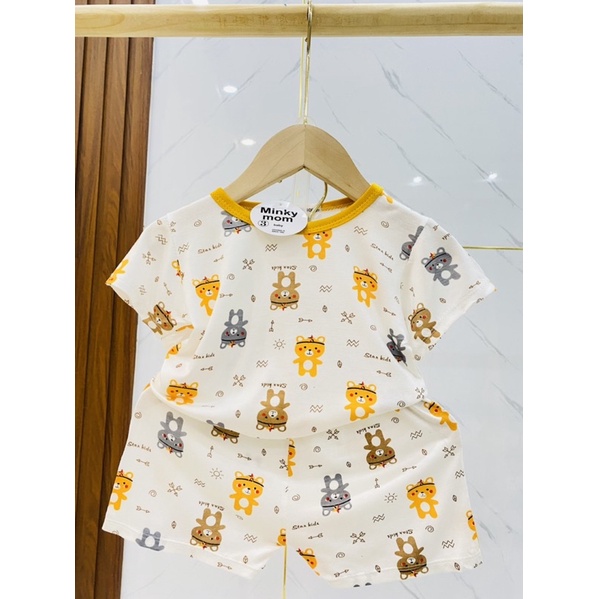 Bộ thun lạnh hoạ tiết đẹp cho bé gái và bé trai 7-18kg