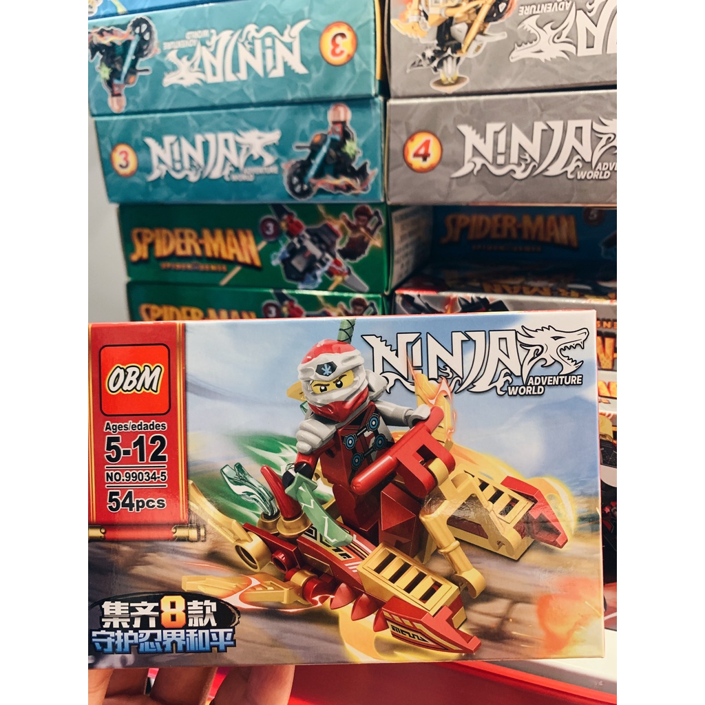 Bộ xếp hình siêu anh hùng, ninja, đồ chơi lắp ghép siêu nhân, xếp hình ninja cho bé