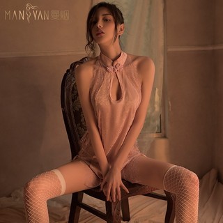 SẴN - Đầm ngủ mix sườn xám