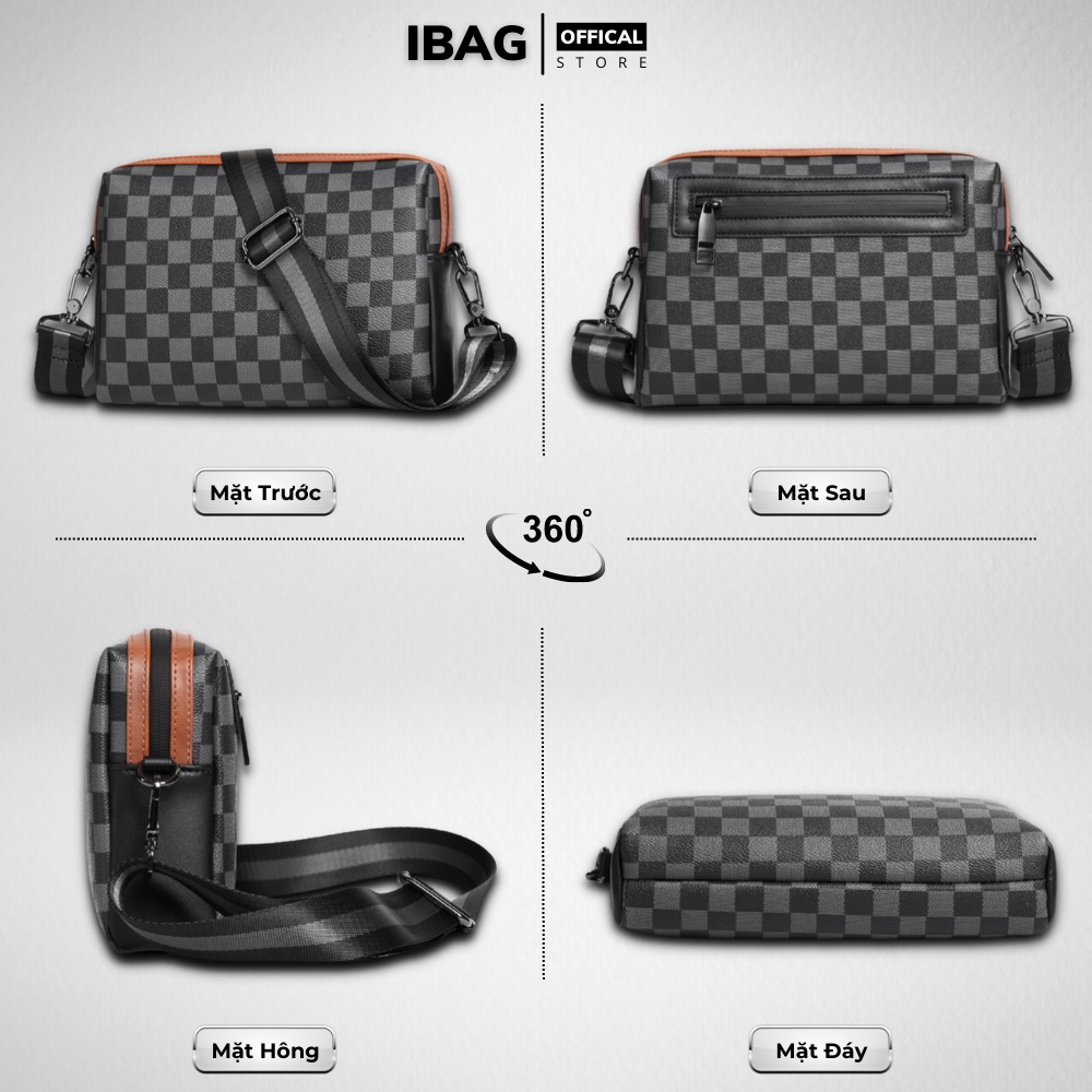 Túi đeo chéo,Túi đeo vai nam nữ,Da Pu cao cấp,KT :26x21x6 cm ,Chống thấm nước -Kiểu dáng trẻ trung, cá tính - 𝑰𝑩𝑨𝑮