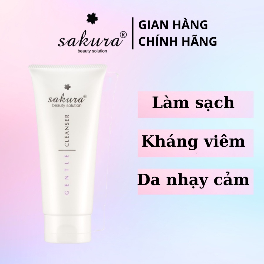 Sữa rửa mặt Sakura Gentle Cleanser dành cho da nhạy cảm 100ml