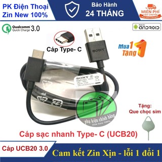 Cáp sạc nhanh chân Type-C Sony, Hàng chính hãng