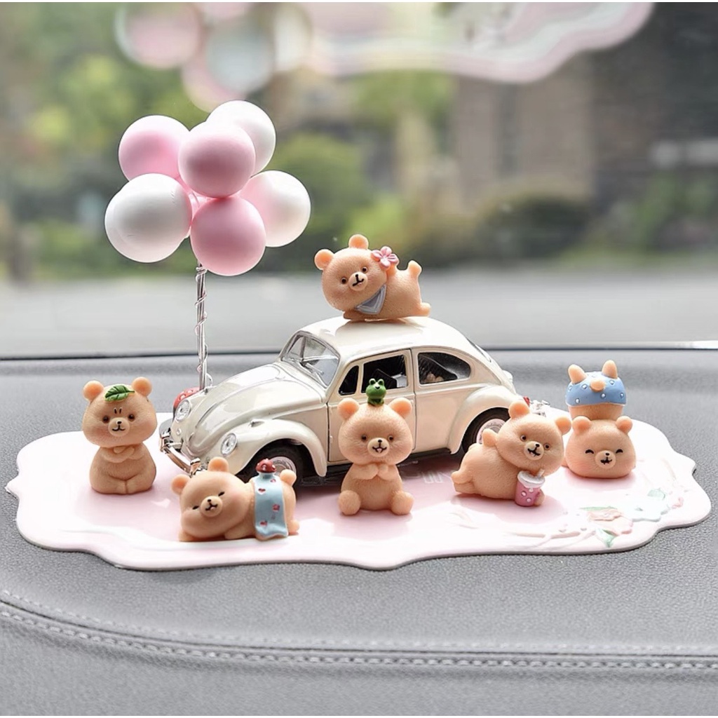 Trang trí taplo ô tô hình gấu nâu dễ thương - Gấu nâu để taplo ô tô trưng bày , Phụ Kiện Trang Trí Hơi , Xe Hơi, Bàn Làm