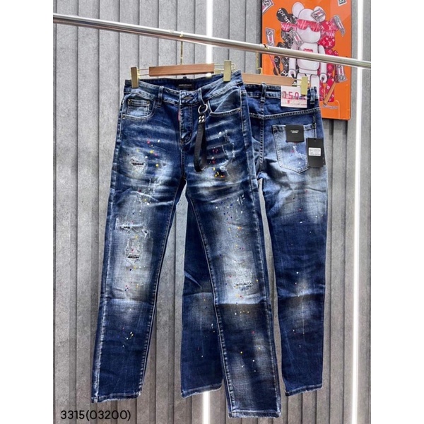 Quần bò DSQ vảy sơn