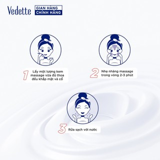 Kem massage mặt và body Lavender Vedette 145ml giúp mềm mại và ẩm mượt da, thư giãn như ở spa.