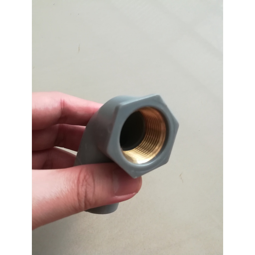 CO RĂNG TRONG, RĂNG NGOÀI ĐỒNG THAU, PHỤ KIỆN ỐNG NHỰA PVC PHI 21, 21/27, 27 BÌNH MINH