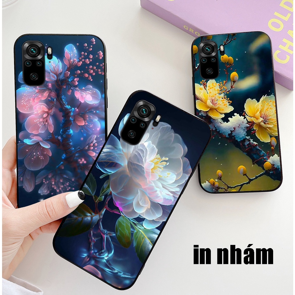 Ốp lưng Xiaomi redmi note 10 / note 10s 4g / note 10 pro / mi note 10 lite in nhám hình hoa cỏ