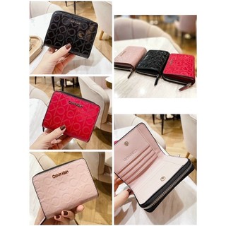 -Ví nữ gập CiK wallet--logo in tone màu classic