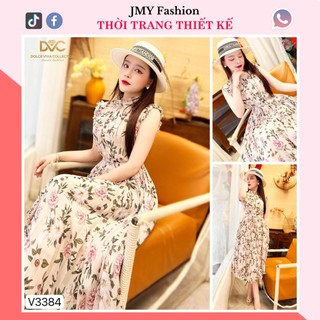 V3384 Váy voan hoa nhí đi biển [DVC&ACC] váy đầm voan dáng dài nữ tính
