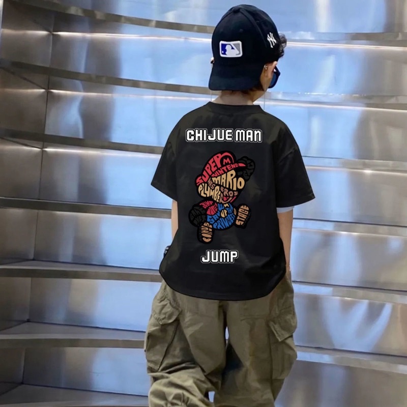 Set 2 áo phông hình Mario cho bé