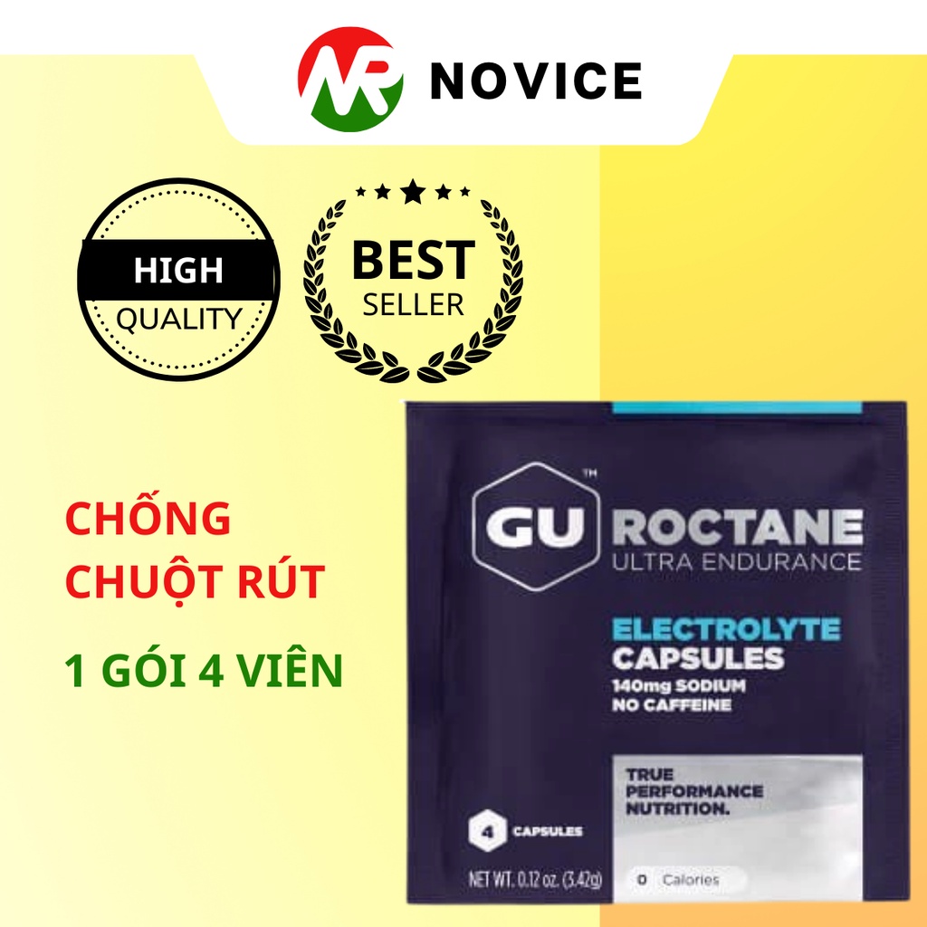 Viên Muối Điện Giải GU Roctane Electrolyte Capsules 1 Gói 4 Viên GCB-988