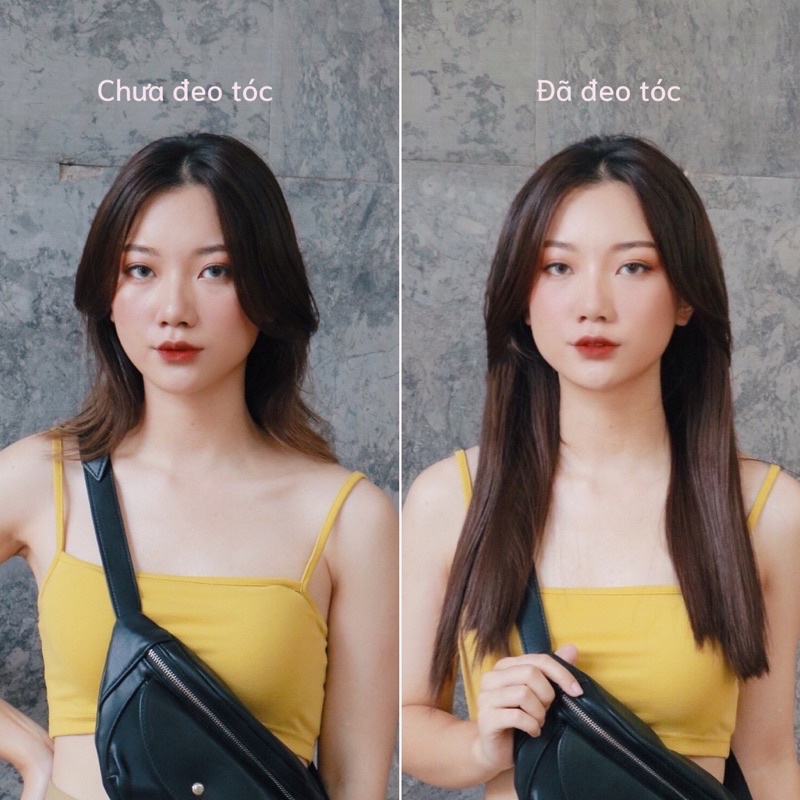 Tóc kẹp Cappelli kèm tóc mái và dưỡng