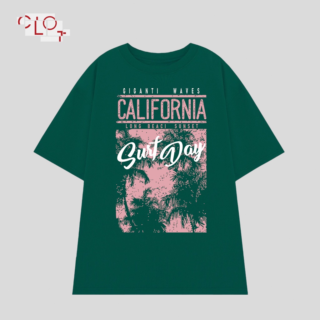 CLOT local brand Áo thun thể thao oversize thời trang nữ vintage Nâu xám ulzzang 100%cotton