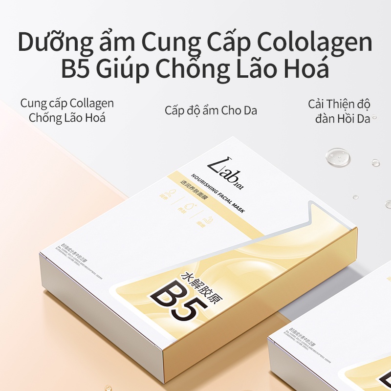 Mặt nạ Lab101 collagen niacinamide hydrolyzed chăm sóc B5 dành cho da khô Colorkey 10 miếng trong một hộp | BigBuy360 - bigbuy360.vn