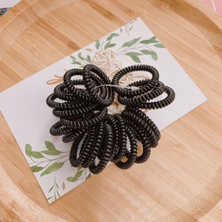 Thun cột tóc bằng nhựa lò xo giãn
