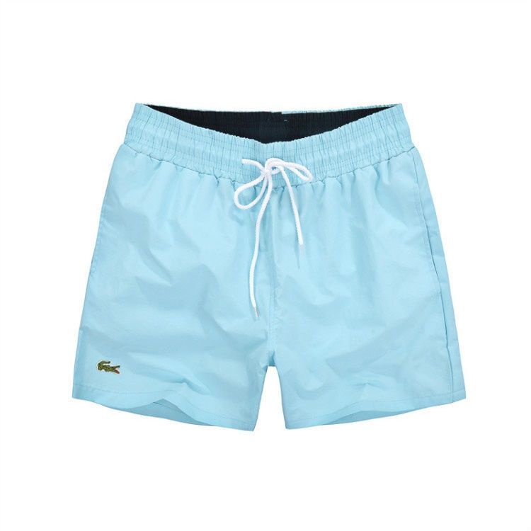 Lacoste Quần Short Đi Biển Màu Trơn Nhiều Túi Thời Trang Mùa Hè