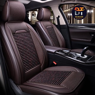 Lót ghế ô tô hạt gỗ chất liệu da cao cấp cho mọi dòng xe, áo bọc trùm ghế ô tô, xe hơi, massage chống nóng chống đau mỏi