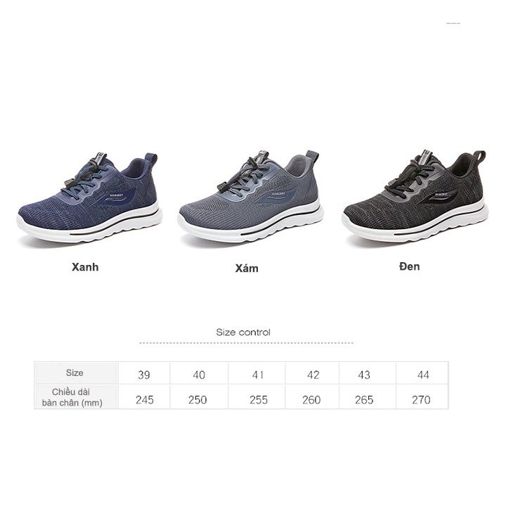 Giày thể thao nam siêu nhẹ *FREESHIP EXTRA* giày Sneakers thoáng khí đi rất êm chân GTT5608