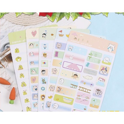 Nhãn dán Sticker name đánh dấu đồ dùng cá nhân