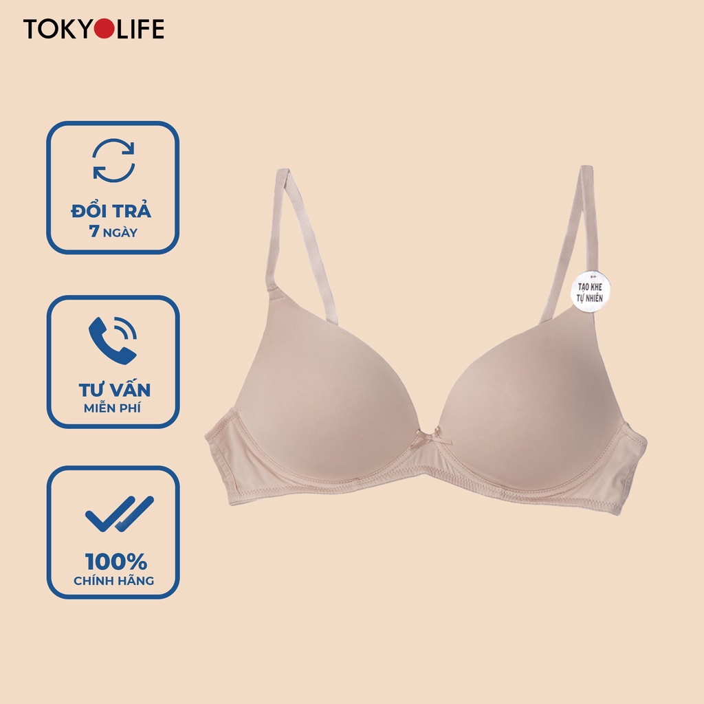 Áo ngực Bra NỮ TOKYOLIFE không gọng, siêu nâng ngực mềm mại thoáng mát sexy S9BRA006K