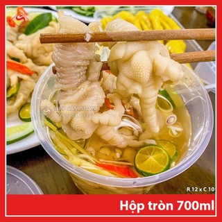 10c - Hộp tròn 700ml - đựng chân gà sả ớt