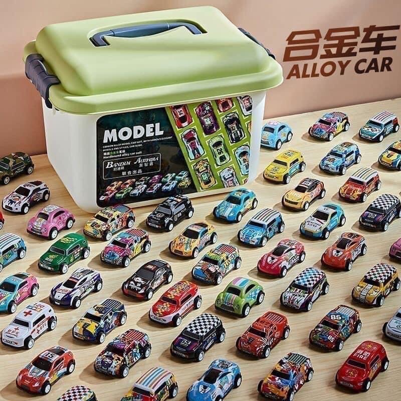 Hộp 30 Chiếc Xe Ô Tô Đồ Chơi Cao Cấp Cho Bé
