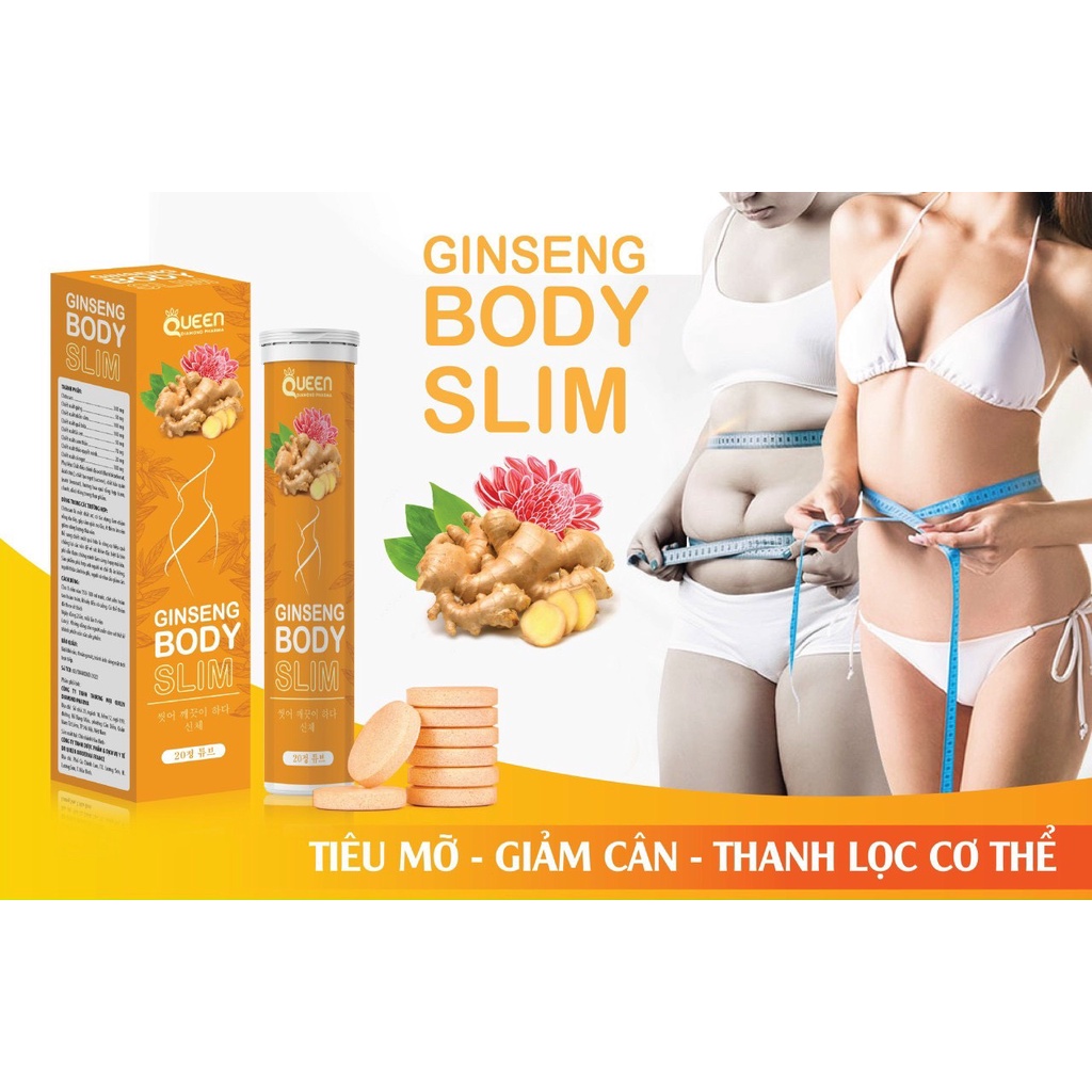 Sủi Gừng Giúp Giảm cân, Giảm mỡ, cho vòng eo thon và săn chắc hộp 20 viên