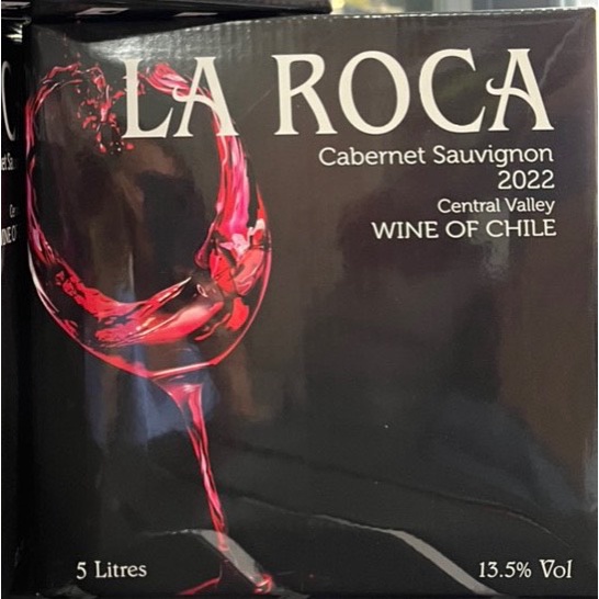 Rượu vang bịch Chile La Roca 5 Lít