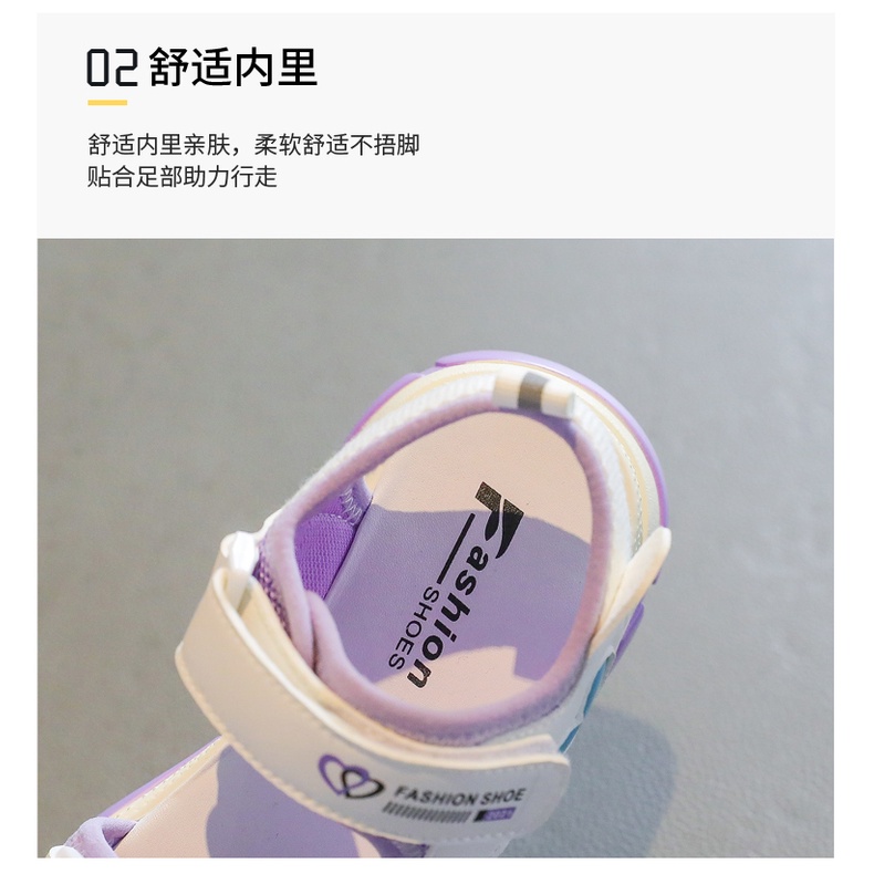 Xăng đan Thoải Mái Thoáng Khí Thời Trang Mùa Hè Phong Cách Hàn Quốc Cho Bé Gái