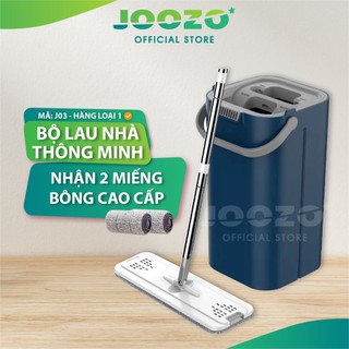 Cây Lau Nhà Tự Vắt Thông Minh Xoay 360 Độ, Bộ Lau Nhà Tự Vắt Tặng 2 Bông Lau