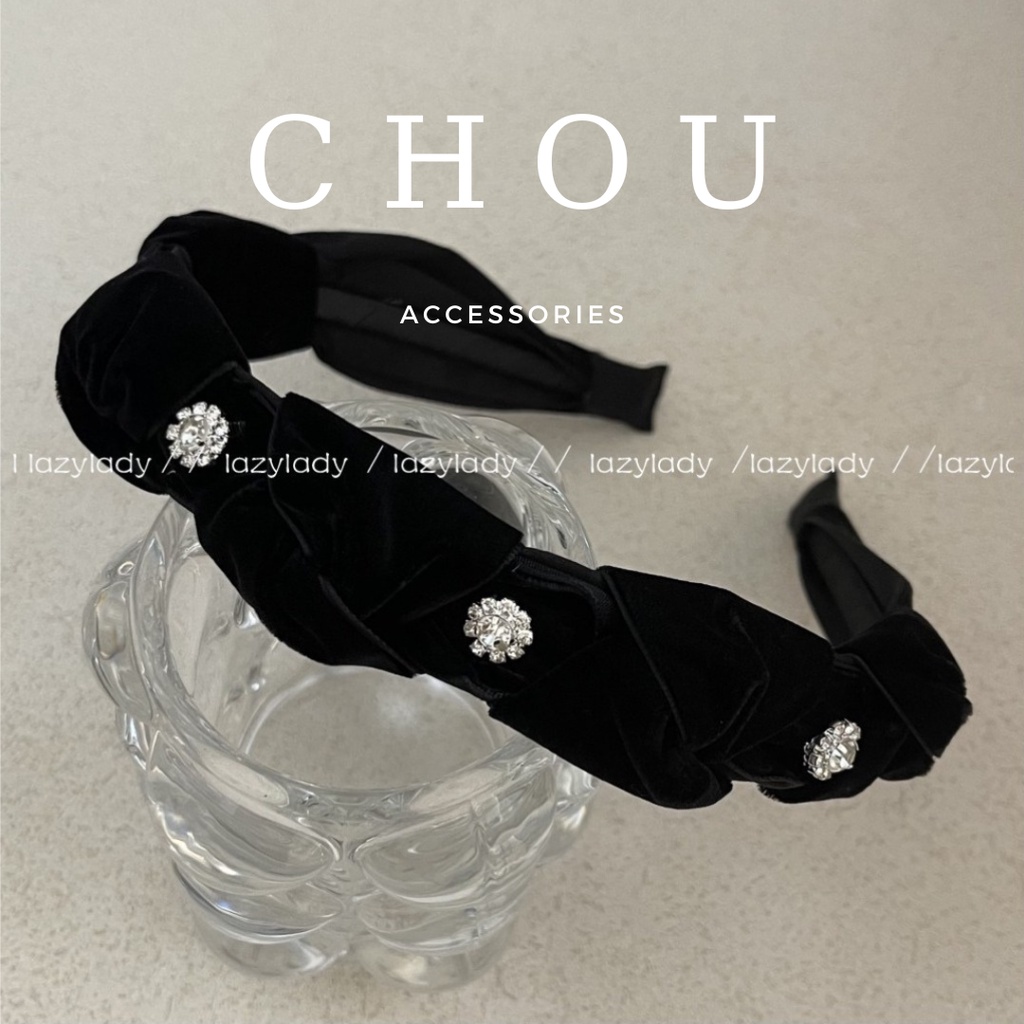 Băng Đô Cài Tóc Đính Đá Hạt Tròn | CHOU ACCESSORIES |
