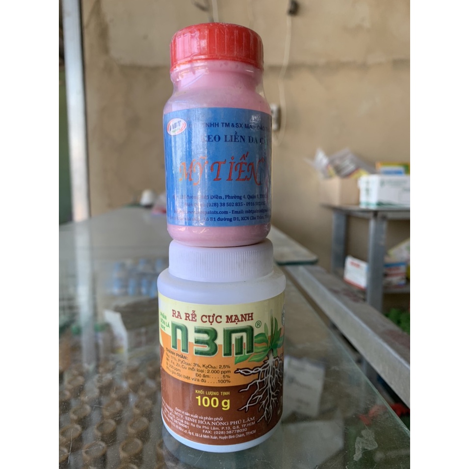 Combo 2 loại kích thích ra rễ N3M và Keo Bôi Liền Sẹo chuyên dùng cho hoa cây