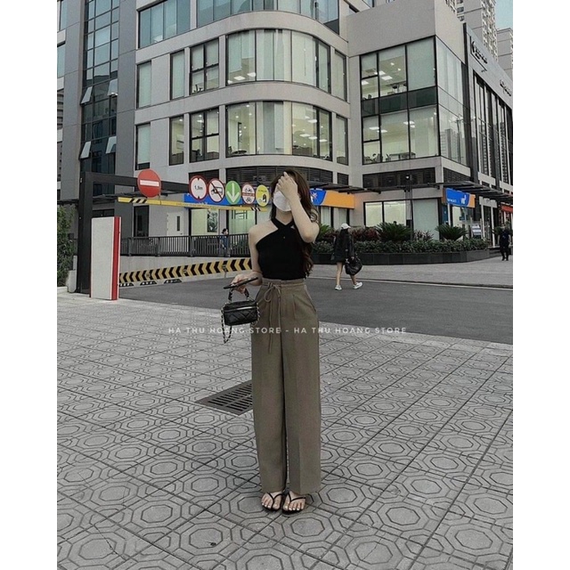 QUẦN ỐNG SUÔNG CẠP THẮT DÂY