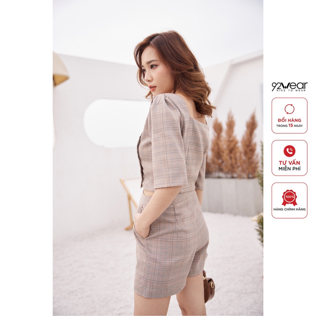 Quần sooc bộ 92WEAR , thiết kế túi chéo dáng bacsic SVA2526