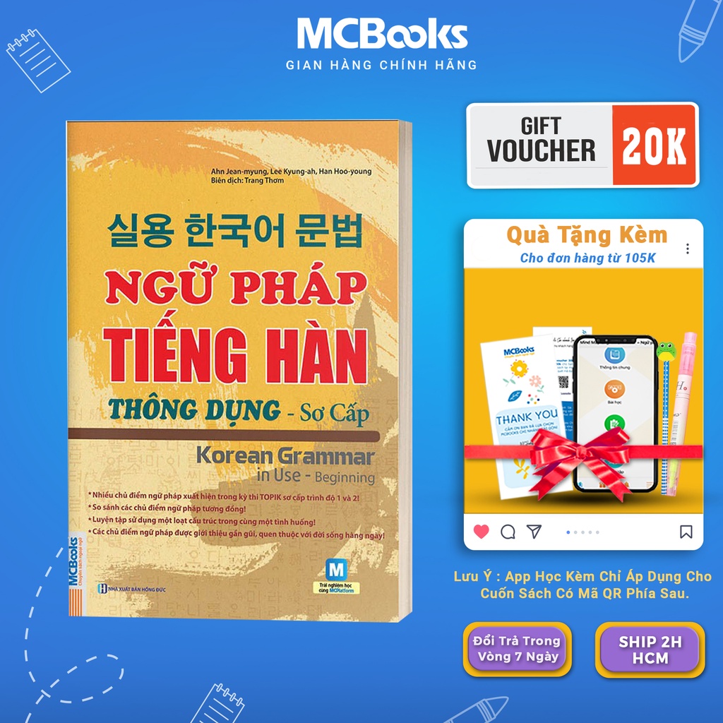 Sách - Ngữ pháp tiếng Hàn thông dụng (sơ cấp) - Korean Grammar in use Beginning Mcbooks