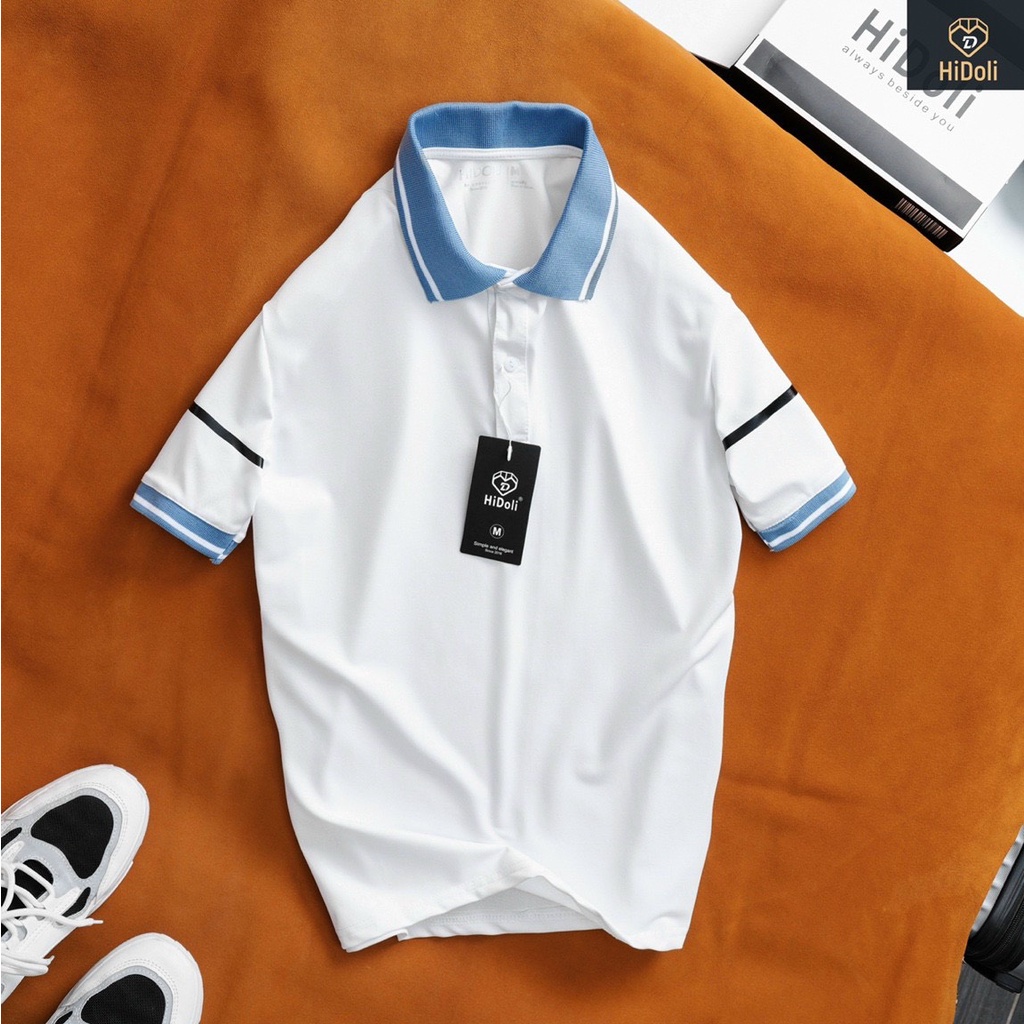 Áo polo đôi nam nữ Mantoni chất vải cotton mềm mịn kiểu dáng basic trẻ trung | BigBuy360 - bigbuy360.vn