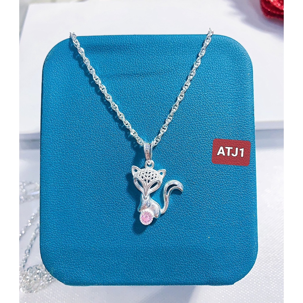 Dây truyền nữ bạc thật ,vòng đeo cổ nữ mặt hồ ly siêu đẹp